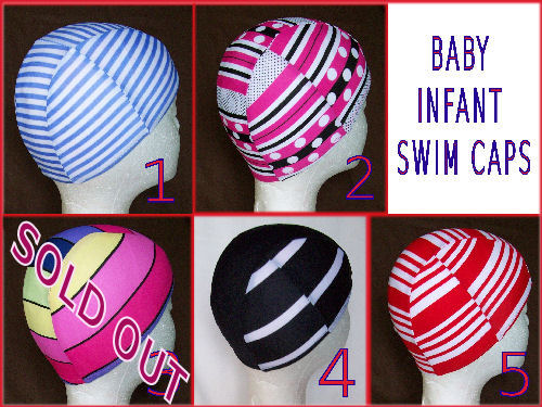 BABY INFANT LYCRA SWIMMING CAP Swim Hat   NEW 0   2 yrs  