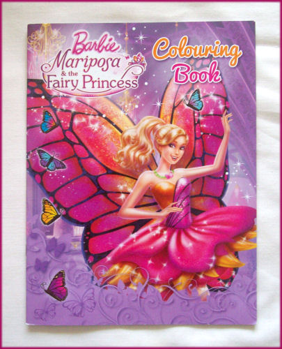 BARBIE Mariposa & Fairy Princess - COLOURING IN BOOK / Colour in Color ...